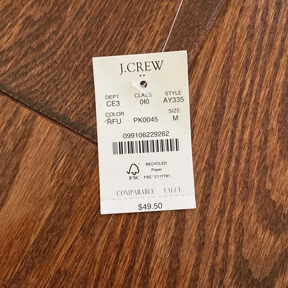 J.Crew Factory High Waist Tie Bikini Bottoms in Radiant Fuchsia Medium - Picture 8 of 12